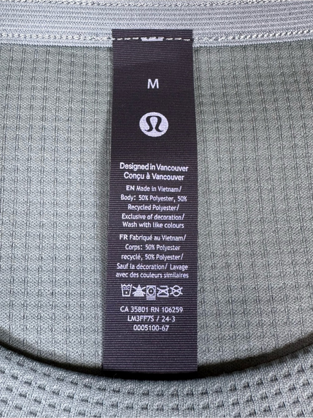 Lululemon Shift Stitch Crew Medium Waffle Knit Long Sleeve Post Work Out Shirt - Picture 7 of 10